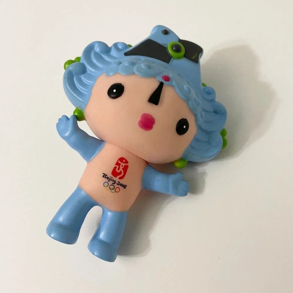 2008 Set of 5 Beijing Summer Olympics Vinyl  Figures Mascots 3.5 Inch Tall - Picture 8 of 16